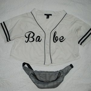Forever 21 cropped jersey